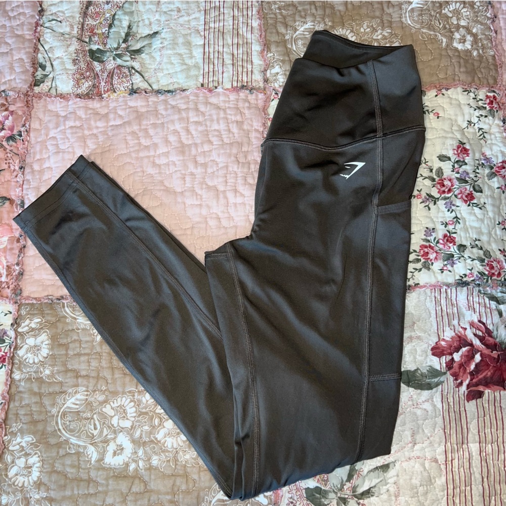 GYMSHARK BROWN POCKET LEGGING
